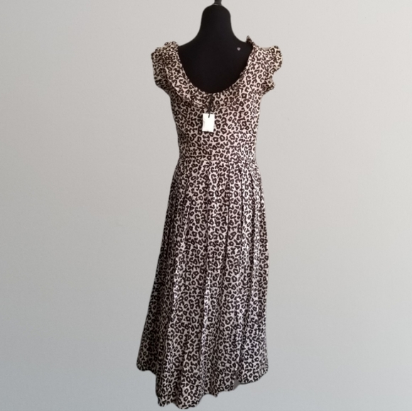 Sea New York Lottie Leopard Print Dress - Picture 7 of 15